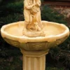 Casa Padrino Jugendstil Gartenbrunnen / Springbrunnen Ø 95 x H. 137 cm - Barock & Jugendstil Gartendeko Brunnen