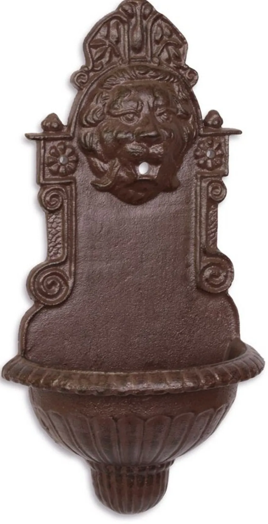 Casa Padrino Jugendstil Gusseisen Wandbrunnen Braun 40,5 x 21,4 cm - Gartenmöbel & Deko