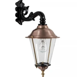 Casa Padrino Jugendstil Hängeleuchte 22 x 31 x H. 52 cm - Verschiedene Farben - Nostalgische Wetterfeste Außenleuchte