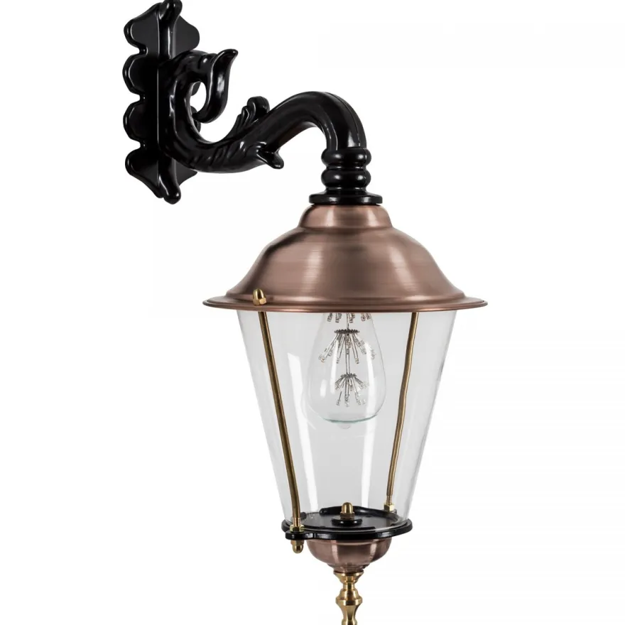 Casa Padrino Jugendstil Hängeleuchte 22 x 31 x H. 52 cm - Verschiedene Farben - Nostalgische Wetterfeste Außenleuchte