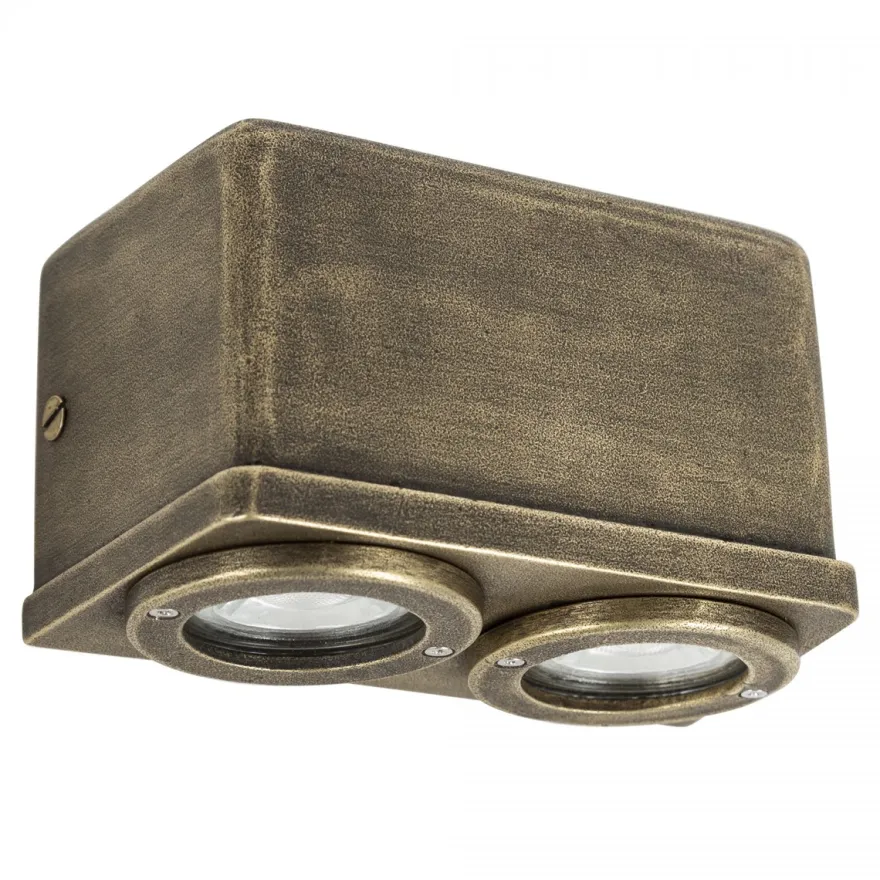 Casa Padrino Jugendstil Hofleuchte 15 x 8 x H. 10 cm - Bronze - Nostalgische Wetterfeste Außenleuchte