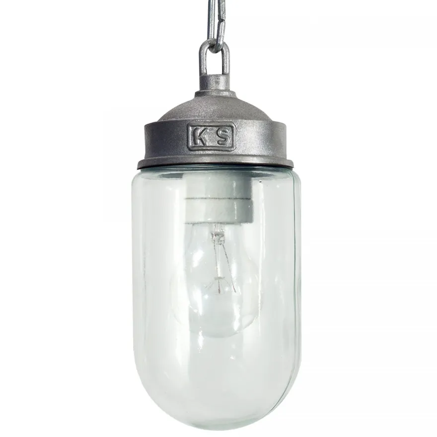 Casa Padrino Jugendstil Hofleuchte 10 x H. 25 cm - Silber - Nostalgische Wetterfeste Außenleuchte