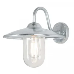 Casa Padrino Jugendstil Hofleuchte 30 x 35 x H. 31 cm - Silber - Nostalgische Wetterfeste Außenleuchte