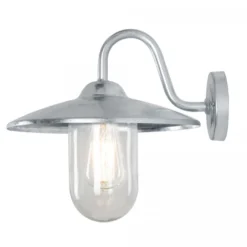 Casa Padrino Jugendstil Hofleuchte 30 x 35 x H. 31 cm - Silber - Nostalgische Wetterfeste Außenleuchte