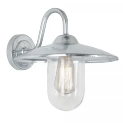 Casa Padrino Jugendstil Hofleuchte 30 x 35 x H. 31 cm - Silber - Nostalgische Wetterfeste Außenleuchte
