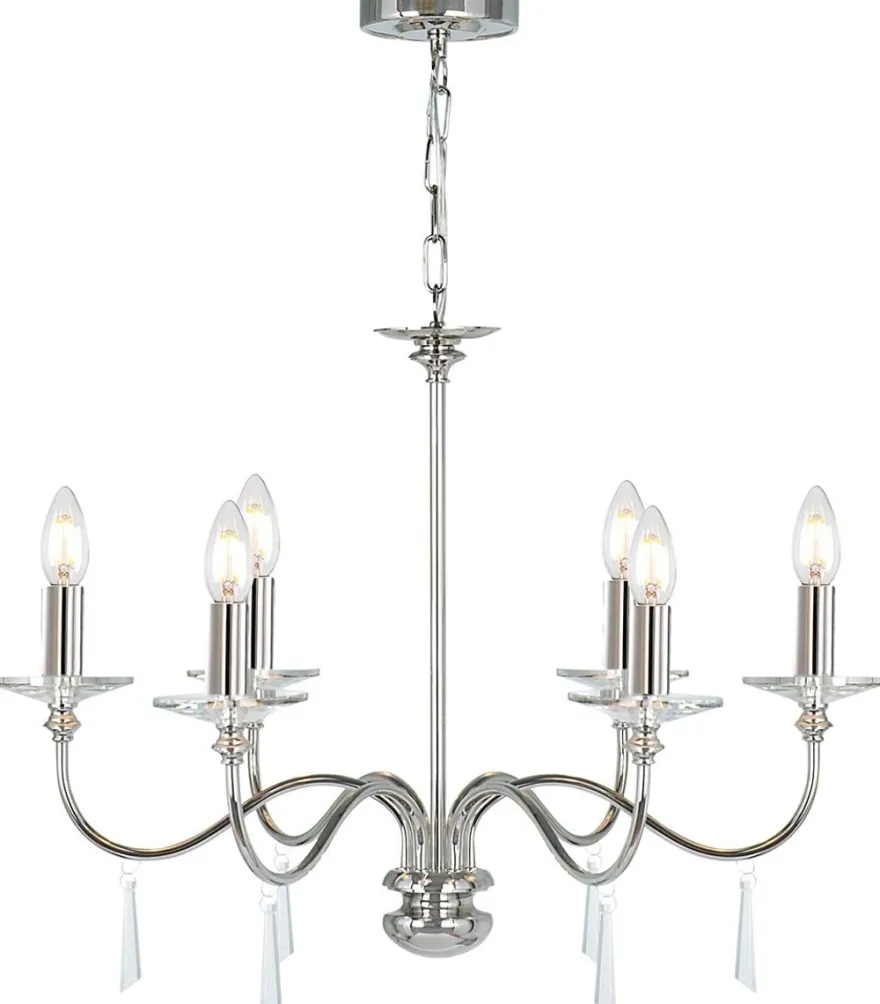 Casa Padrino Jugendstil Kristall Kronleuchter Silber Ø 71 x H. 51 cm - Runder Metall Kronleuchter - Barock & Jugendstil Wohnzimmer Kronleuchter - Barock & Jugendstil Leuchten