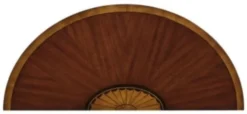 Casa Padrino Jugendstil Mahagoni Konsole Braun / Gold 81 x 35 x H. 83 cm - Luxus Jugendstil Konsolentisch
