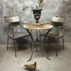 Casa Padrino Jugendstil Metall Garten Set - Nostalgische Garten Möbel