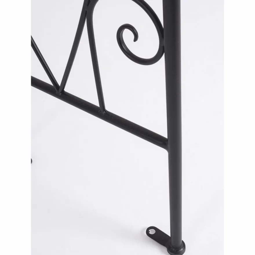 Casa Padrino Jugendstil Rosenbogen Schwarz H. 210 cm - Garten Deko Accessoires