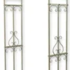 Casa Padrino Jugendstil Rosenbogen Antik Grün 117 x 40 x H. 242 cm - Metall Blumenbogen - Nostalgischer Pflanzenbogen - Barock & Jugendstil Garten Deko Accessoires