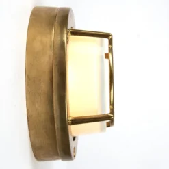 Casa Padrino Jugendstil Schiffslampe 14 x 7 cm - Bronze - Nostalgische Wetterfeste Außenleuchte