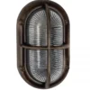 Casa Padrino Jugendstil Schiffslampe 12 x 12 x H. 20 cm - Bronze - Nostalgische Wetterfeste Außenleuchte