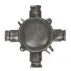 Casa Padrino Jugendstil Schiffslampe 13 x 4 x H. 13 cm - Grau - Nostalgische Wetterfeste Außenleuchte