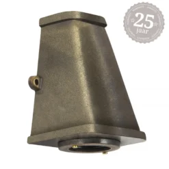 Casa Padrino Jugendstil Schiffslampe 10 x 10 x H. 14 cm - Bronze - Nostalgische Wetterfeste Außenleuchte