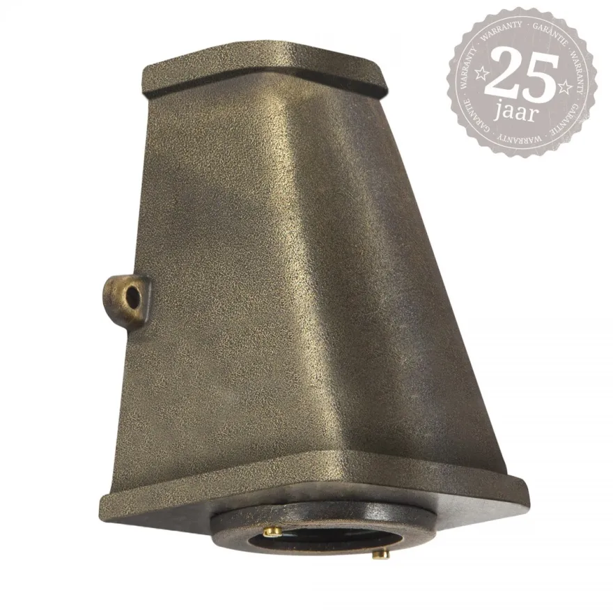 Casa Padrino Jugendstil Schiffslampe 10 x 10 x H. 14 cm - Bronze - Nostalgische Wetterfeste Außenleuchte