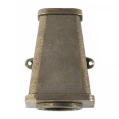 Casa Padrino Jugendstil Schiffslampe 10 x 10 x H. 14 cm - Bronze - Nostalgische Wetterfeste Außenleuchte