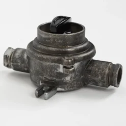 Casa Padrino Jugendstil Schiffslampe 10 x 8 x H. 13 cm - Grau - Nostalgische Wetterfeste Außenleuchte