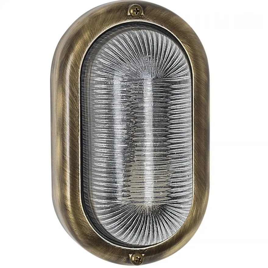 Casa Padrino Jugendstil Schiffslampe 12 x 8 x H. 20 cm - Bronze - Nostalgische Wetterfeste Außenleuchte