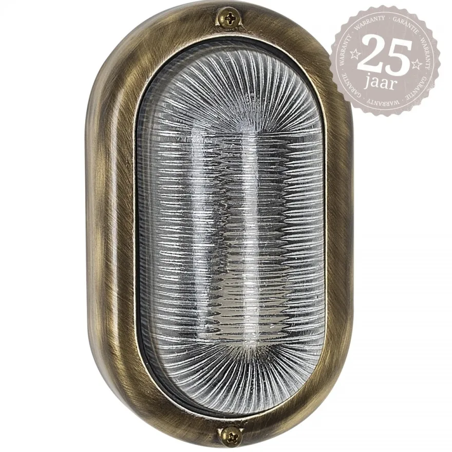 Casa Padrino Jugendstil Schiffslampe 12 x 8 x H. 20 cm - Bronze - Nostalgische Wetterfeste Außenleuchte