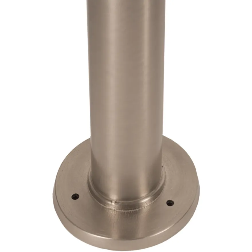 Casa Padrino Jugendstil Sockelleuchte 13 x H. 50 cm - Nickel - Nostalgische Wetterfeste Außenleuchte