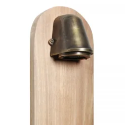 Casa Padrino Jugendstil Sockelleuchte 14 x 11 x H. 100 cm - Bronze - Nostalgische Wetterfeste Außenleuchte
