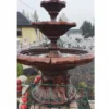 Casa Padrino Jugendstil Springbrunnen Braun Ø 155 x H. 180 cm - Prunkvoller Gartenbrunnen