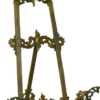 Casa Padrino Jugendstil Staffelei Antik Braun Rostoptik / Mehrfarbig H. 59 cm - Gusseisen Staffelei mit ausklappbarem Ständer