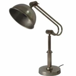 Casa Padrino Jugendstil Tischleuchte Antik Silber H. 49 cm - Barock & Jugendstil Leuchten