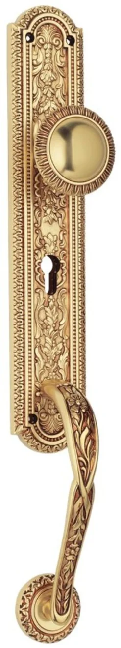 Casa Padrino Jugendstil Türgriff / Türknauf Set Französisches Gold 7 x H. 50,5 cm - Luxus Qualität