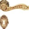 Casa Padrino Jugendstil Türgriff Set Französisches Gold 15,4 x H. 5,4 cm - Barock & Jugendstil Accessoires