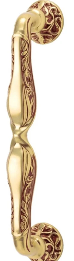 Casa Padrino Jugendstil Türgriff Set Französisches Gold 4,6 x 28 cm - Luxus Qualität