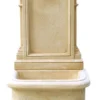Casa Padrino Jugendstil Wandbrunnen Sandfarben / Silber H. 112 cm
