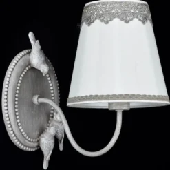 Casa Padrino Jugendstil Wandleuchte Wandlampe in Antik Grau 16 x 28 x H. 26 cm