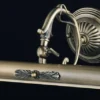 Casa Padrino Jugendstil Wandleuchte in Bronze, 44 x H 17 cm, Massive Wandlampe für ein exklusives Ambiente