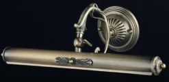 Casa Padrino Jugendstil Wandleuchte in Bronze, 44 x H 17 cm, Massive Wandlampe für ein exklusives Ambiente