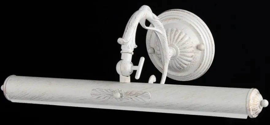 Casa Padrino Jugendstil Wandleuchte Weiß – Massive Wandlampe im eleganten Design – 44 x H 17 cm