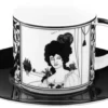 Casa Padrino Kaffeetasse Audrey Beardsley Portrait aus Porzellan 0,21 Ltr. - Tettau Porzellanfabrik