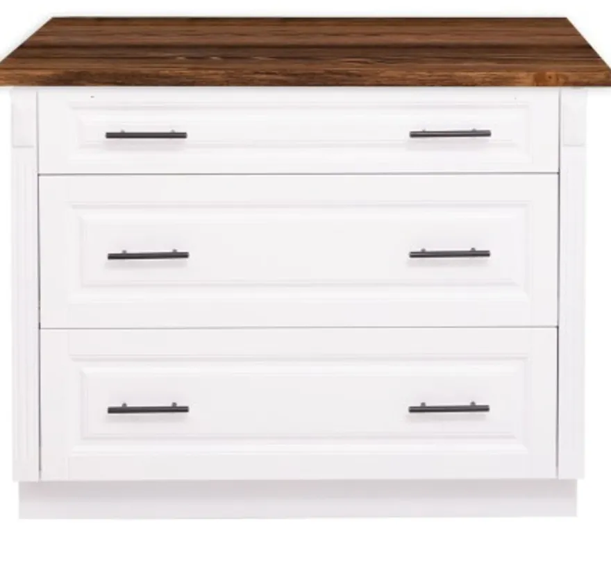 Casa Padrino Küchenschrank im Landhausstil mit 3 Schubladen, 114 x 60 x 89 cm