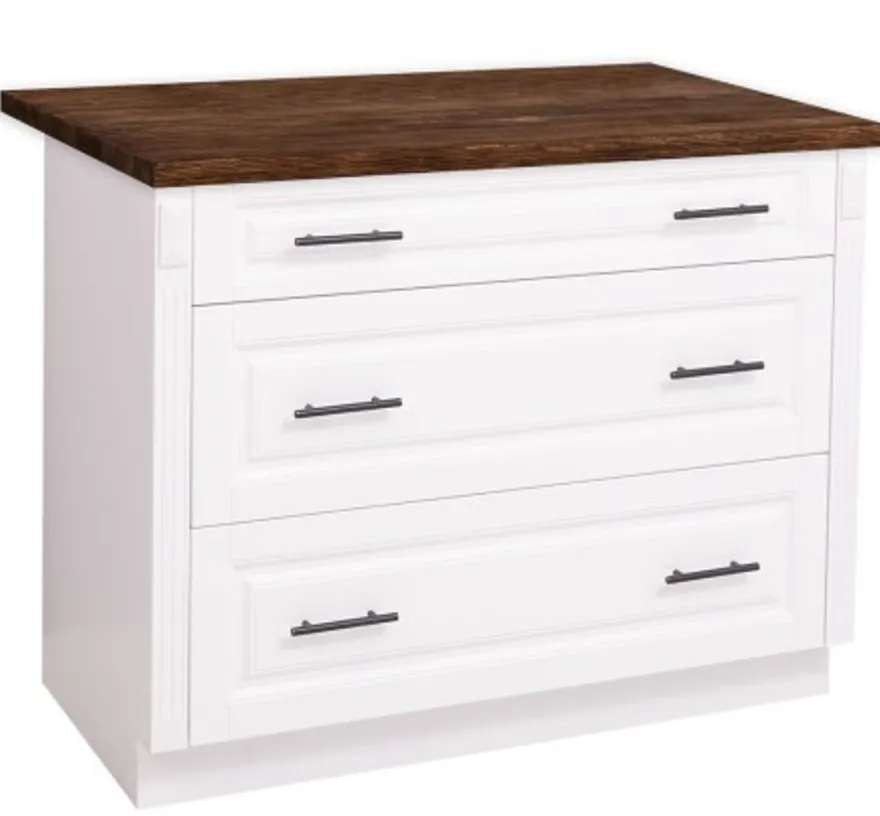 Casa Padrino Küchenschrank im Landhausstil mit 3 Schubladen, 114 x 60 x 89 cm