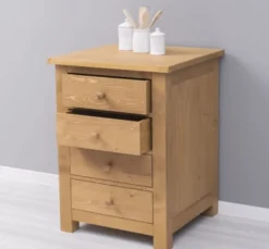Casa Padrino Küchenschrank im Landhausstil mit 4 Schubladen, 67 x 65 x 90 cm
