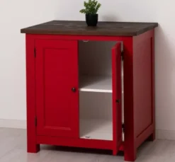Casa Padrino Küchenschrank im Landhausstil mit 2 Türen, 86 x 65 x 90 cm