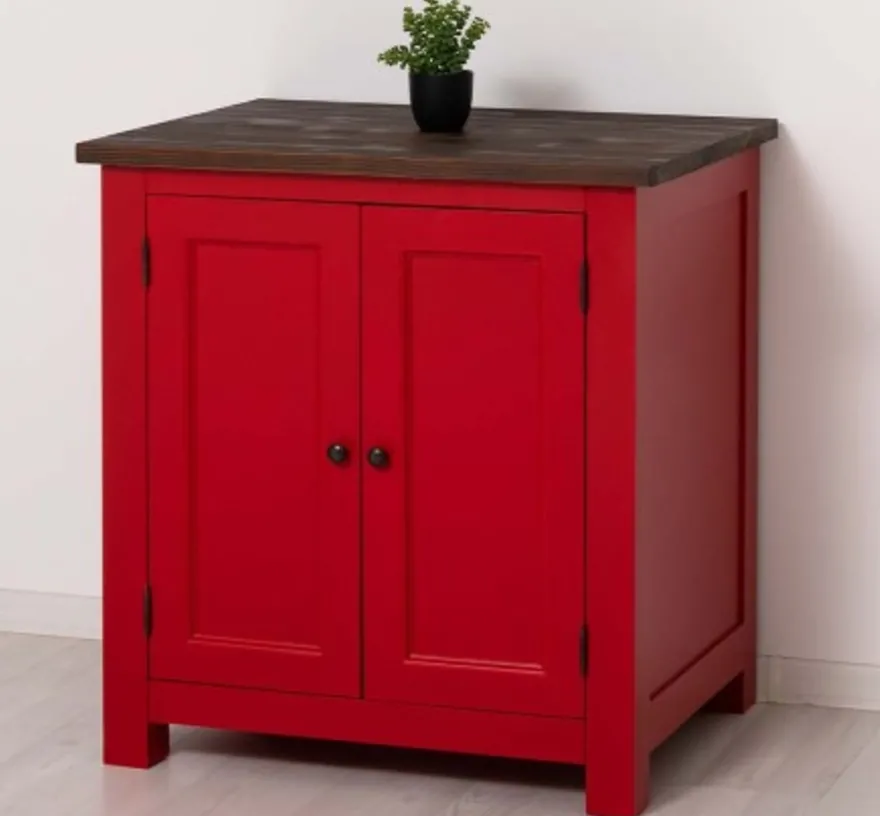 Casa Padrino Küchenschrank im Landhausstil mit 2 Türen, 86 x 65 x 90 cm