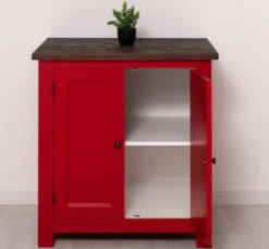 Casa Padrino Küchenschrank im Landhausstil mit 2 Türen, 86 x 65 x 90 cm