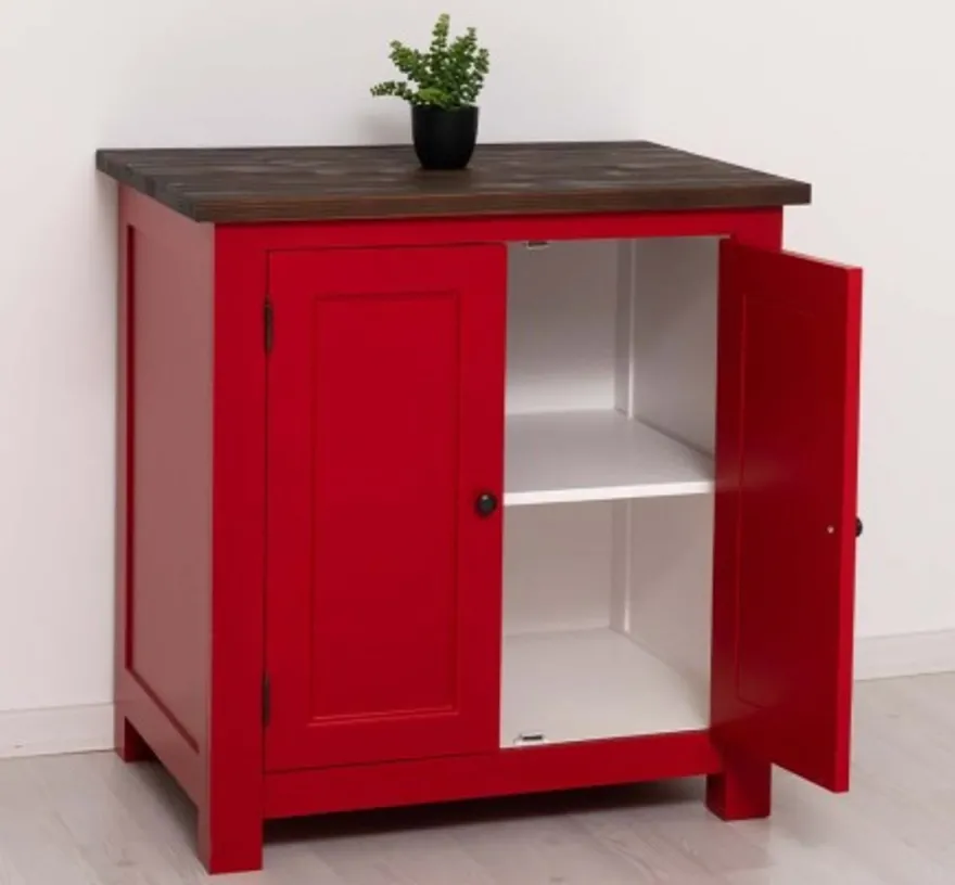 Casa Padrino Küchenschrank im Landhausstil mit 2 Türen, 86 x 65 x 90 cm