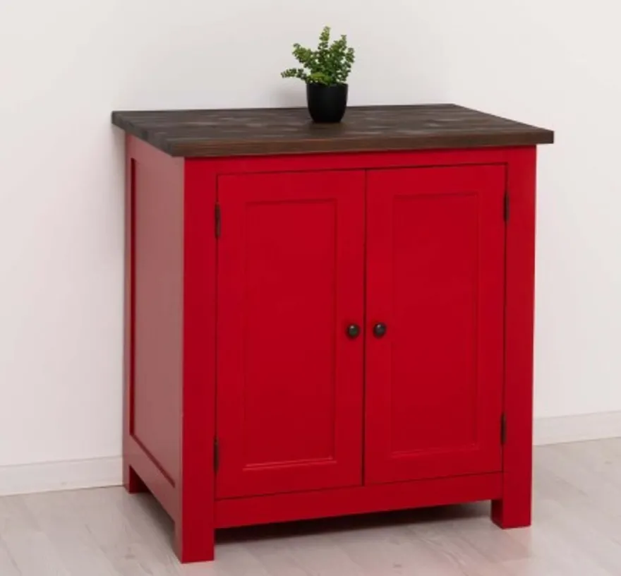 Casa Padrino Küchenschrank im Landhausstil mit 2 Türen, 86 x 65 x 90 cm