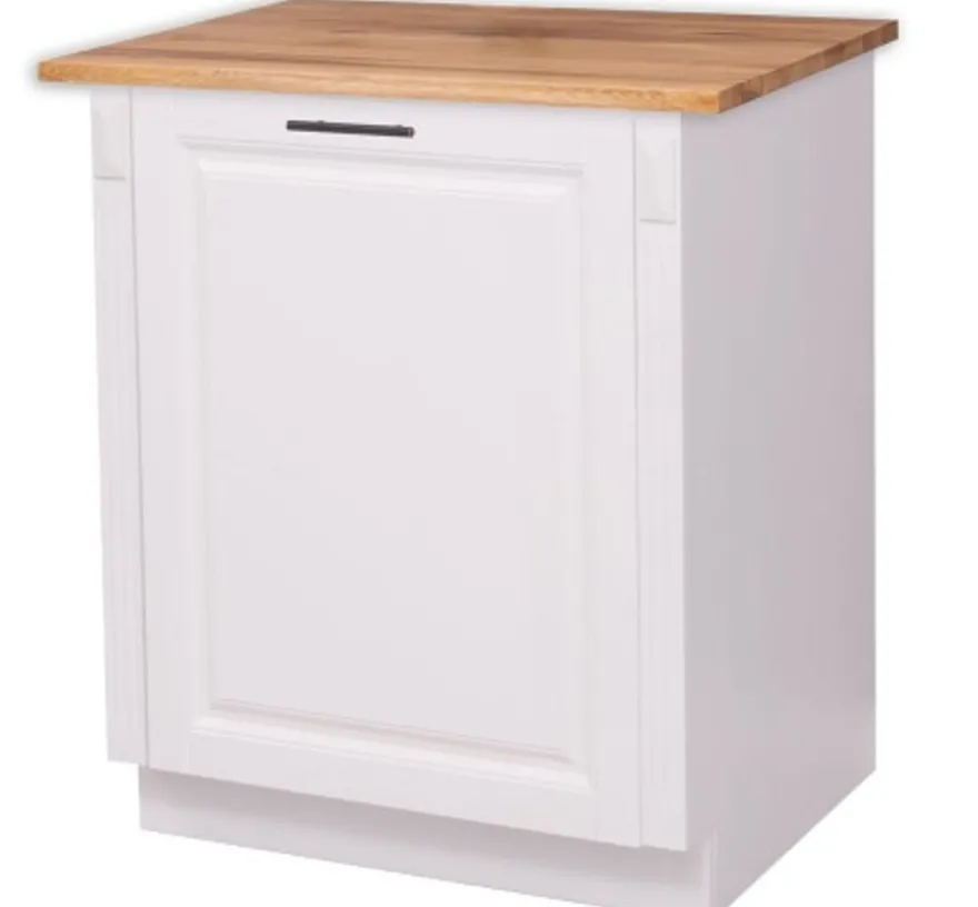 Casa Padrino Küchenschrank im Landhausstil mit 1 Tür und Eichenholzplatte, 74 x 60 x 89 cm