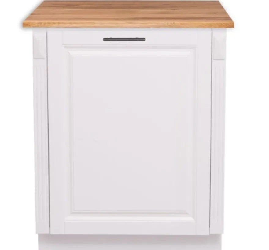 Casa Padrino Küchenschrank im Landhausstil mit 1 Tür und Eichenholzplatte, 74 x 60 x 89 cm