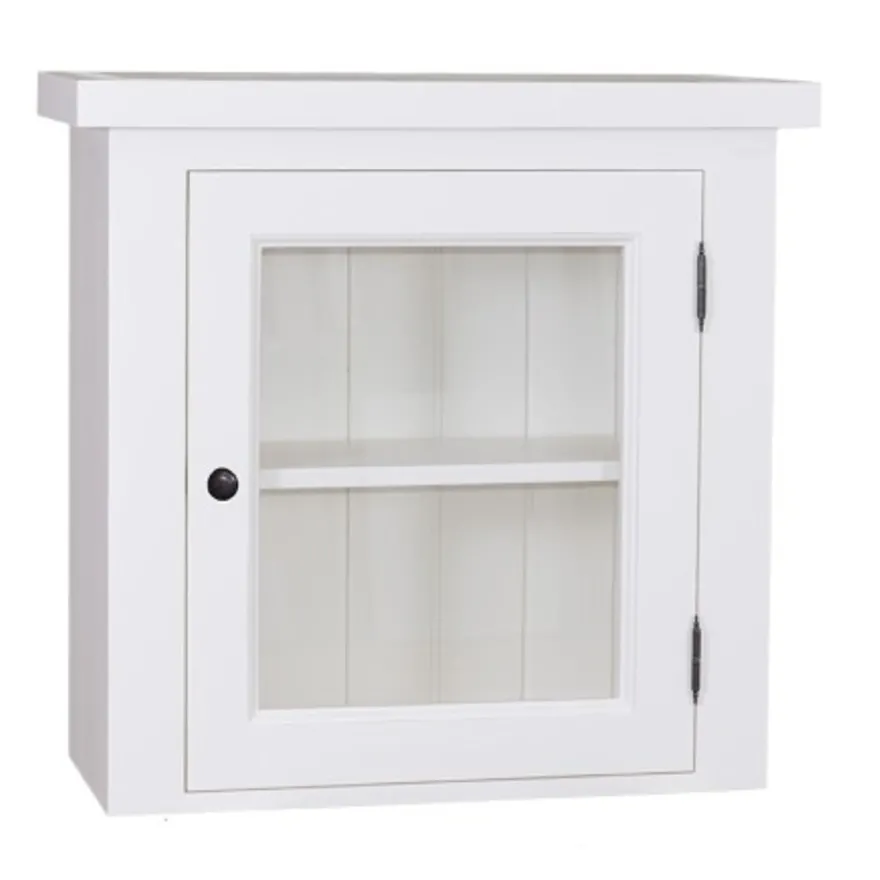 Casa Padrino Küchenschrank im Landhausstil mit 1 Glastür, 67 x 31 x 65 cm