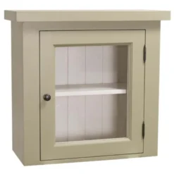 Casa Padrino Küchenschrank im Landhausstil mit 1 Glastür, 67 x 31 x 65 cm