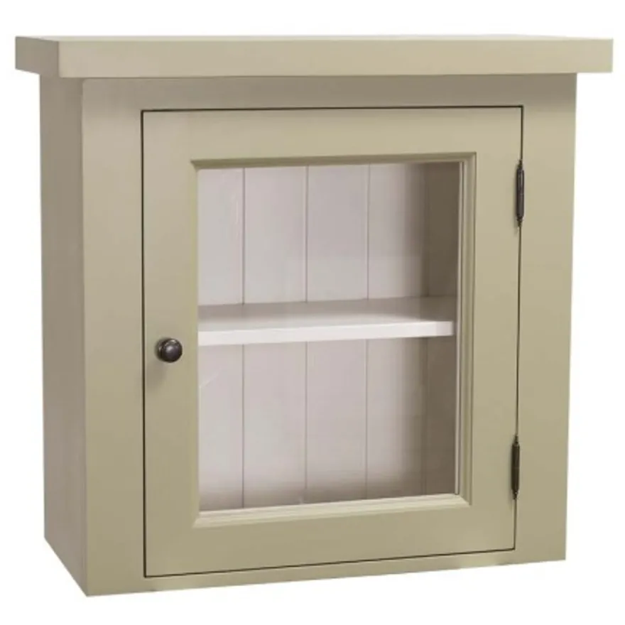 Casa Padrino Küchenschrank im Landhausstil mit 1 Glastür, 67 x 31 x 65 cm